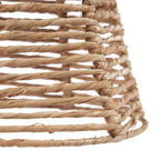 Hanglamp rotan Fini naturel 20 x 20 x 20 cm, kap zonder bedrading voor keuken of leeshoek