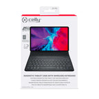 Tablethoes met draadloos toetsenbord voor 11 inch tablets, zwart, UniMag, magnetische sluiting, bluetooth