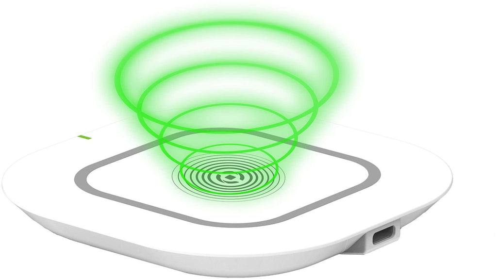 Draadloze oplader 18W set wit, Qi-compatibel met Quick Charge 3.0 adapter en USB-C-kabel