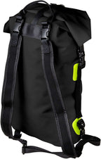Rugzak pvc spatwaterbestendig Discover zwart 20 L, roltopsluiting voor woon-werk en korte trips