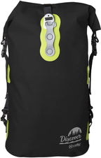 Rugzak pvc spatwaterbestendig Discover zwart 20 L, roltopsluiting voor woon-werk en korte trips
