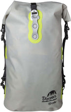 Rugzak pvc waterdicht rolltop Discover grijs 20 L, voor woon-werk, reizen en actieve dagen