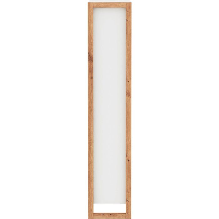 Schoenenkast wit eiken met drie fronten, 70 x 25 x 125 cm