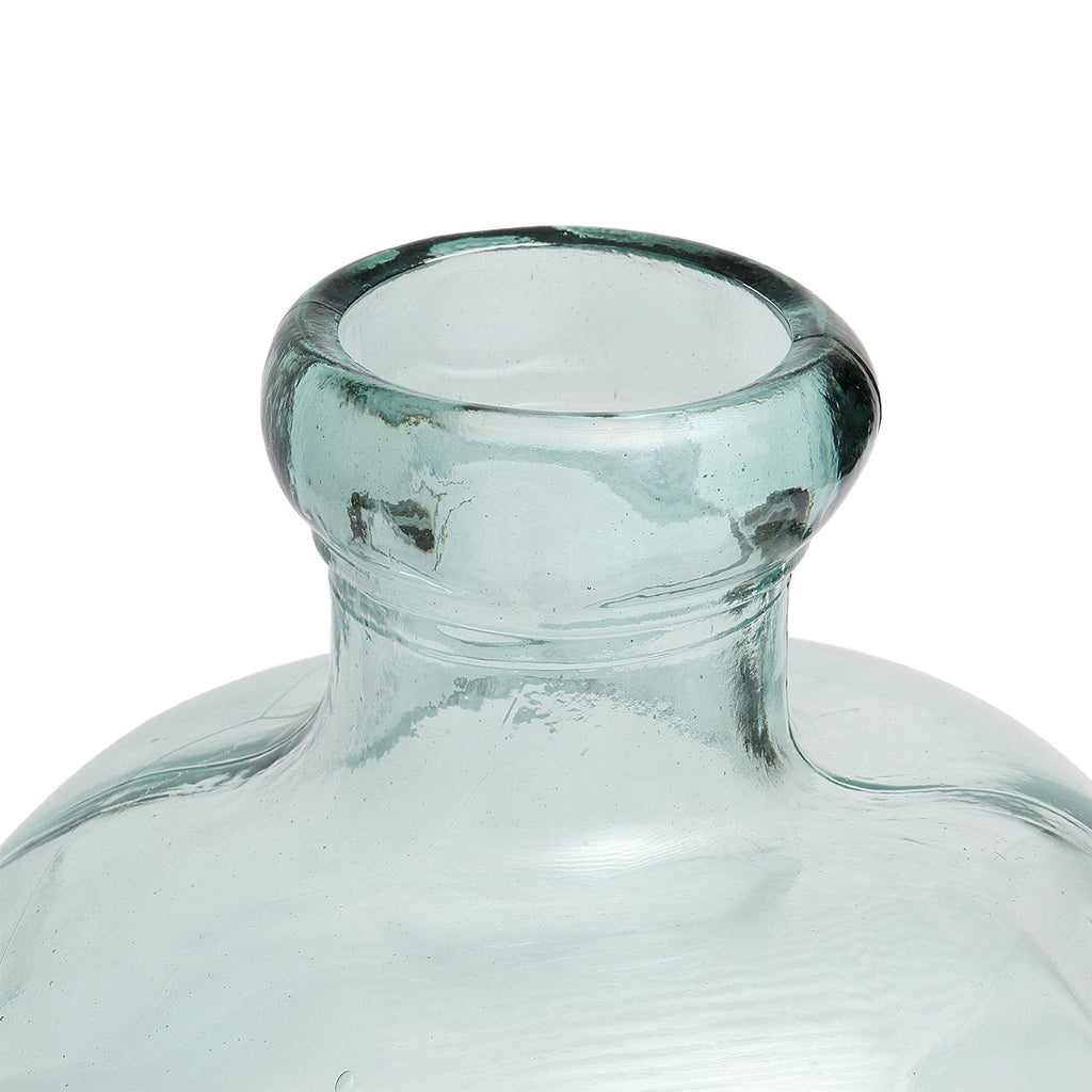 Vaas gerecycled glas Bolai blauw 45 x 45 x 50 cm, voor takken of als sculpturaal object
