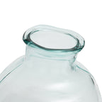 Vaas gerecycled glas Yugang, organische bubbelvorm, blauw – 25 x 25 x 31 cm