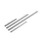 Tuinfakkel roestvrij staal en borosilicaatglas Spin 90, zilver, bio-ethanol, voor balkon en terras