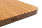 Dekplank bamboe voor vuurkorf Cube, bruin, 42 x 42 x 3 cm, als bijzettafel, kruk of serveerplank