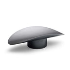 Vuurschaal Ellipse grijs, ovaal met losse kom op voet en los grillrooster, voor tuin en terras