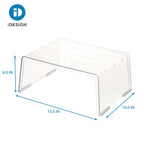 Voorraadkast organiser gerecycled kunststof transparant 34,3 x 25,4 x 15,2 cm, voor keukenkast