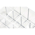 Make-up organizer transparant polypropyleen met 13 vakken, 30,5 x 20,3 x 7,6 cm, voor kaptafel en badkamer