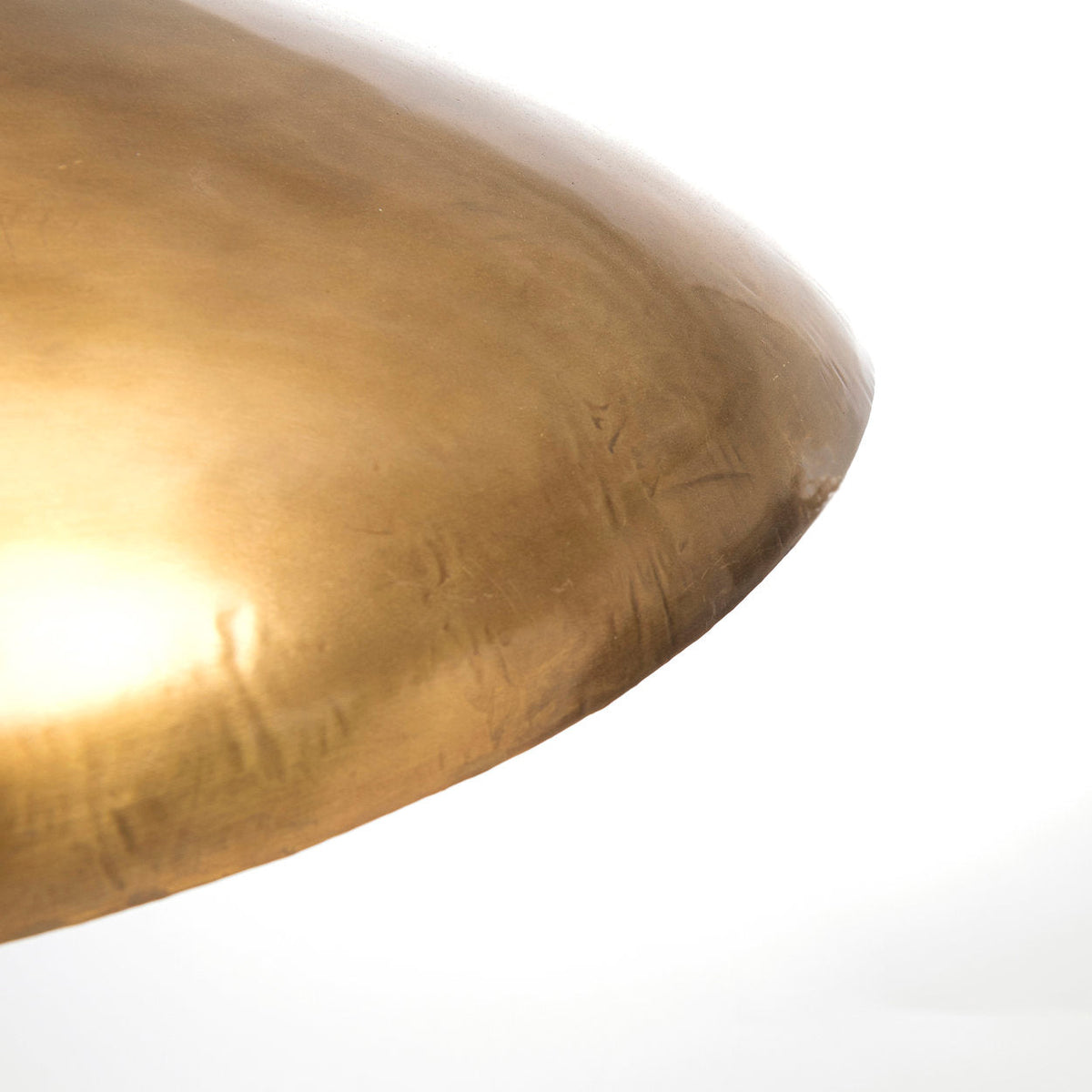 Hanglamp ijzer messing Fortune Cookie XL, organische vorm, 100 x 70 cm, voor eettafel en woonkamer