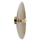 Wandlamp ijzer Full Moon messing, handgemaakt, 55 x 55 cm, voor woonkamer en slaapkamer