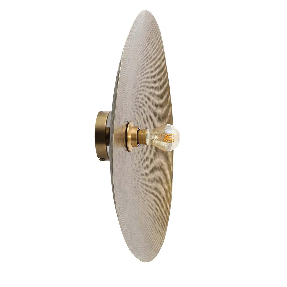 Wandlamp ijzer Full Moon messing, handgemaakt, 55 x 55 cm, voor woonkamer en slaapkamer