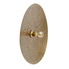 Wandlamp ijzer Full Moon messing, handgemaakt, 55 x 55 cm, voor woonkamer en slaapkamer