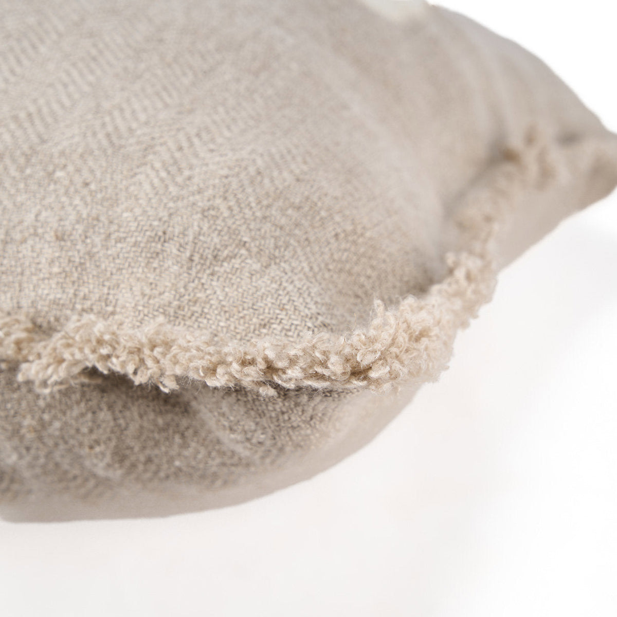 Kussenhoes linnen Ivory Cross, naturel wit met kruis – 50 x 50 cm voor bank en woonkamer