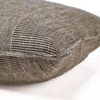Kussenhoes linnen Bloc Party zwart naturel 50 x 50 cm voor bank of bed