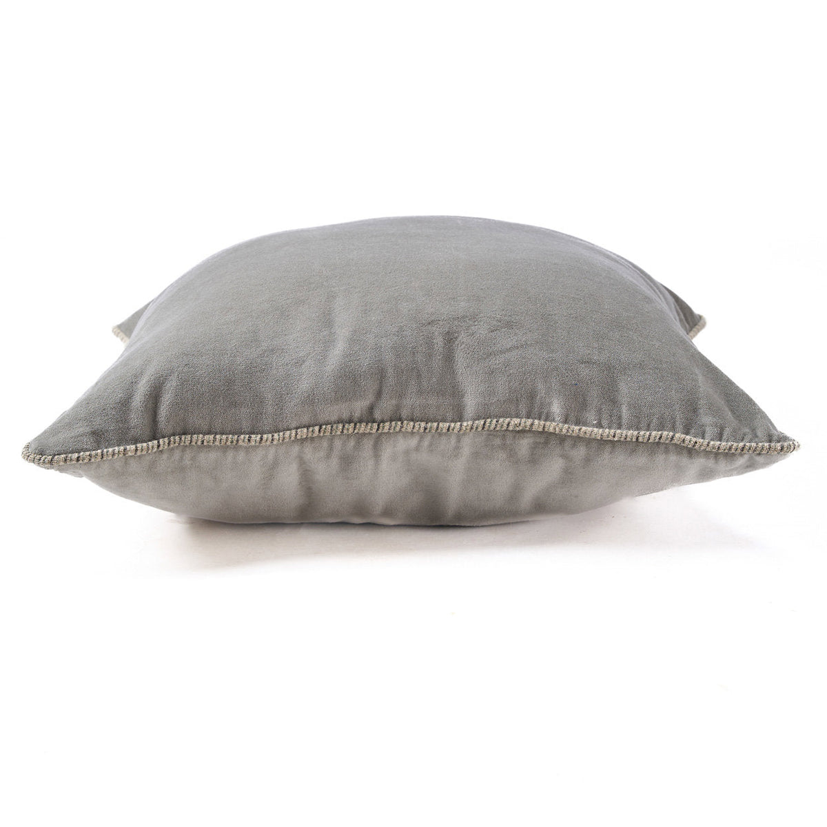 Kussenhoes fluweel Velvet Crush grijs 50 x 50 cm, voor woonkamer en zithoek