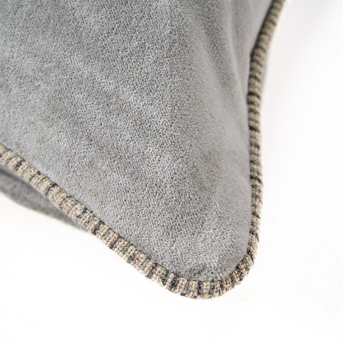 Kussenhoes fluweel Velvet Crush grijs 50 x 50 cm, voor woonkamer en zithoek