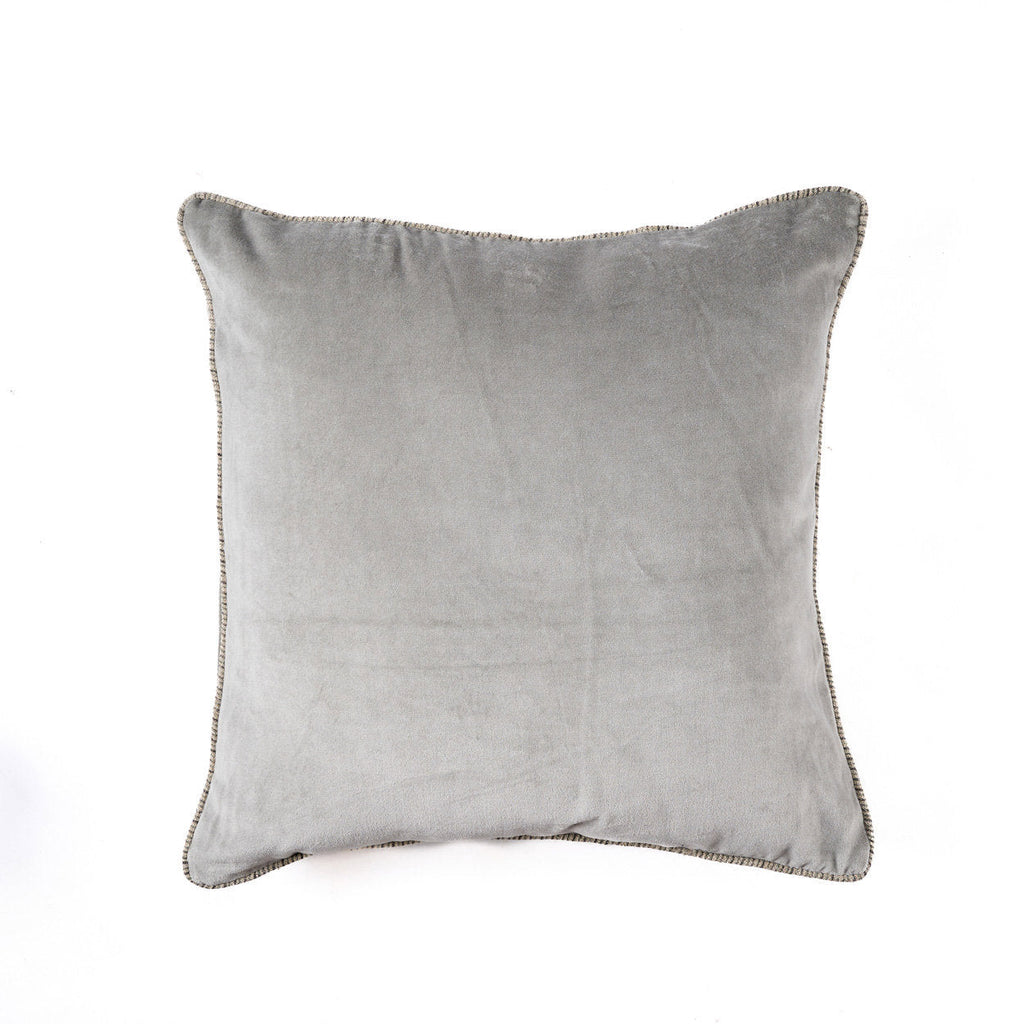Kussenhoes fluweel Velvet Crush grijs 50 x 50 cm, voor woonkamer en zithoek