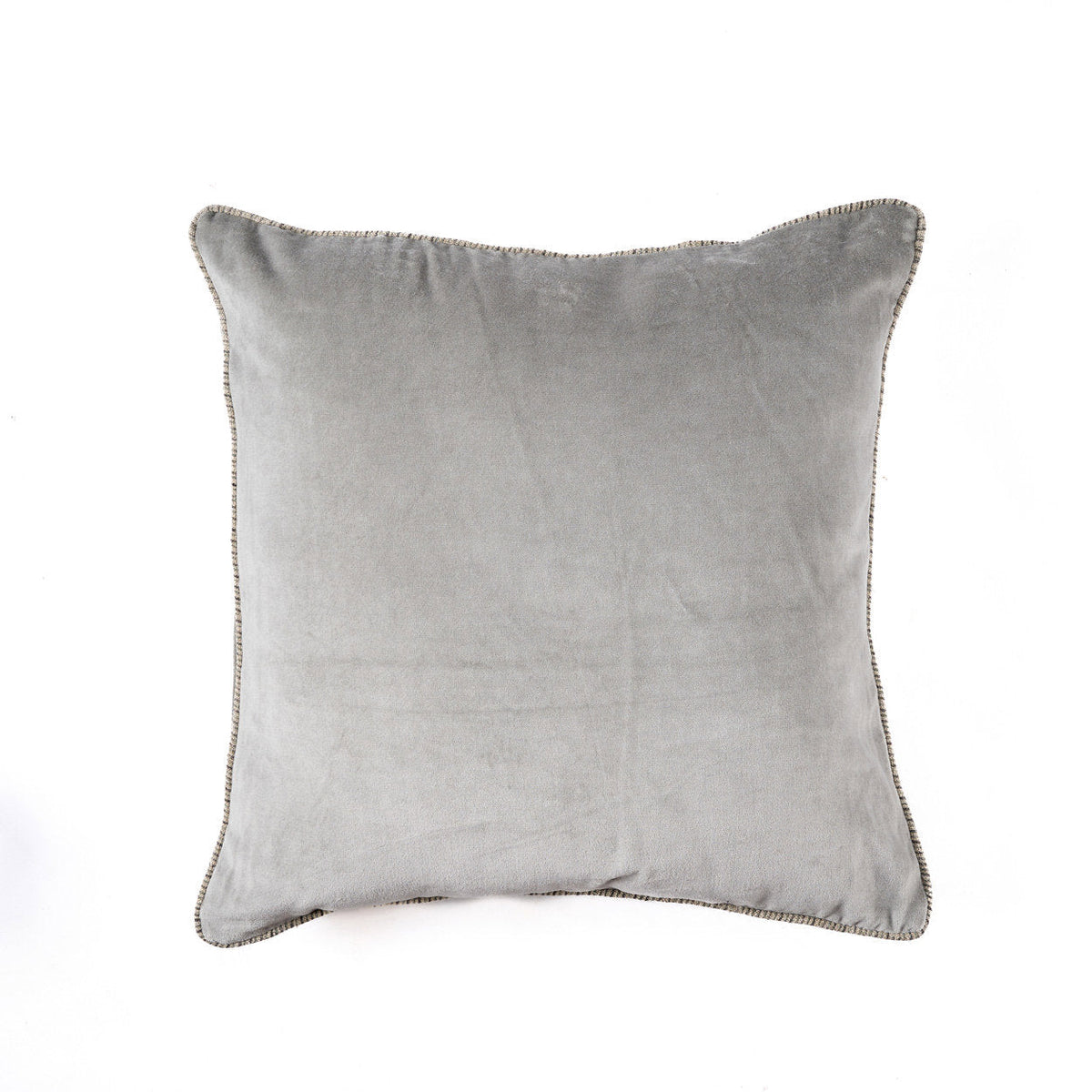 Kussenhoes fluweel Velvet Crush grijs 50 x 50 cm, voor woonkamer en zithoek