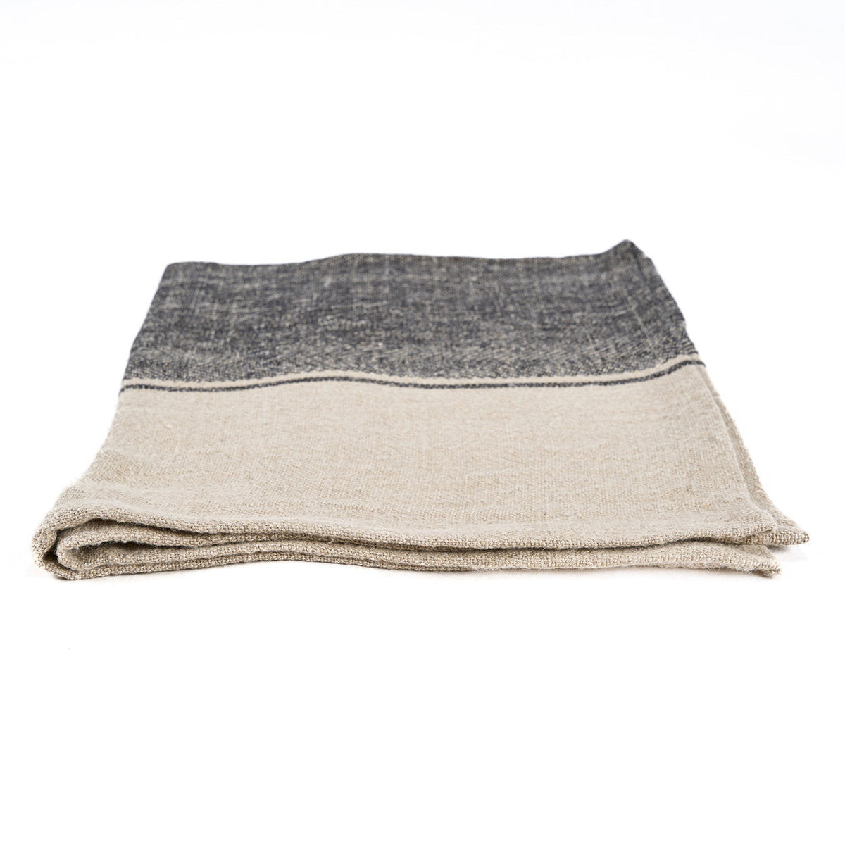 Keukendoek linnen Moody, naturel en zwart – 50 x 70 cm, voor de keuken