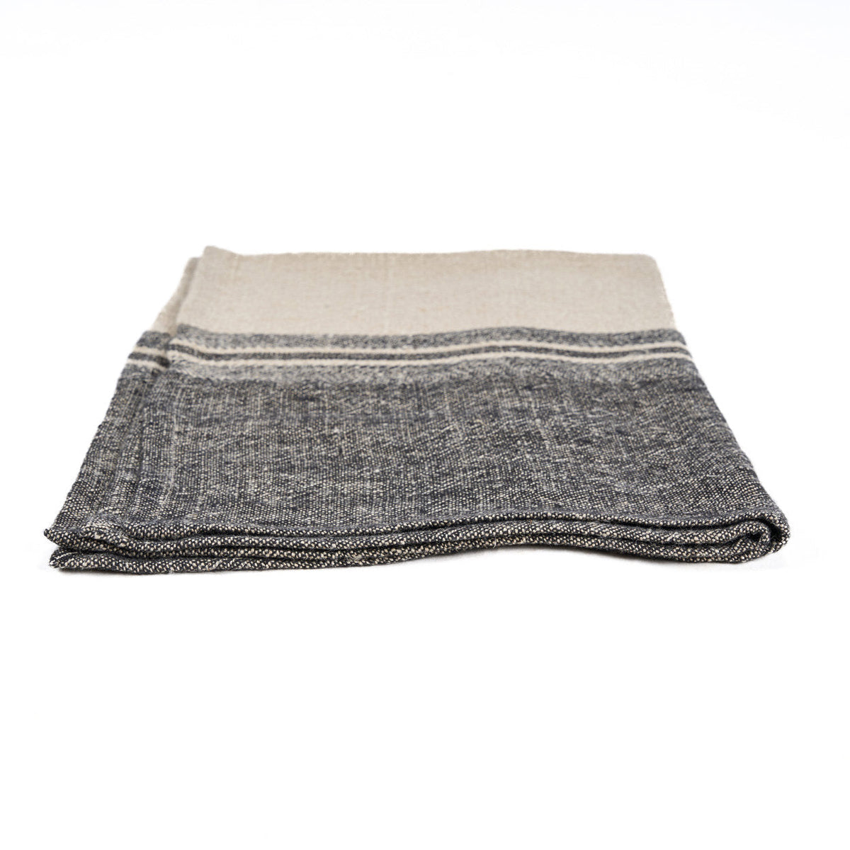Keukendoek linnen Moody, naturel en zwart – 50 x 70 cm, voor de keuken