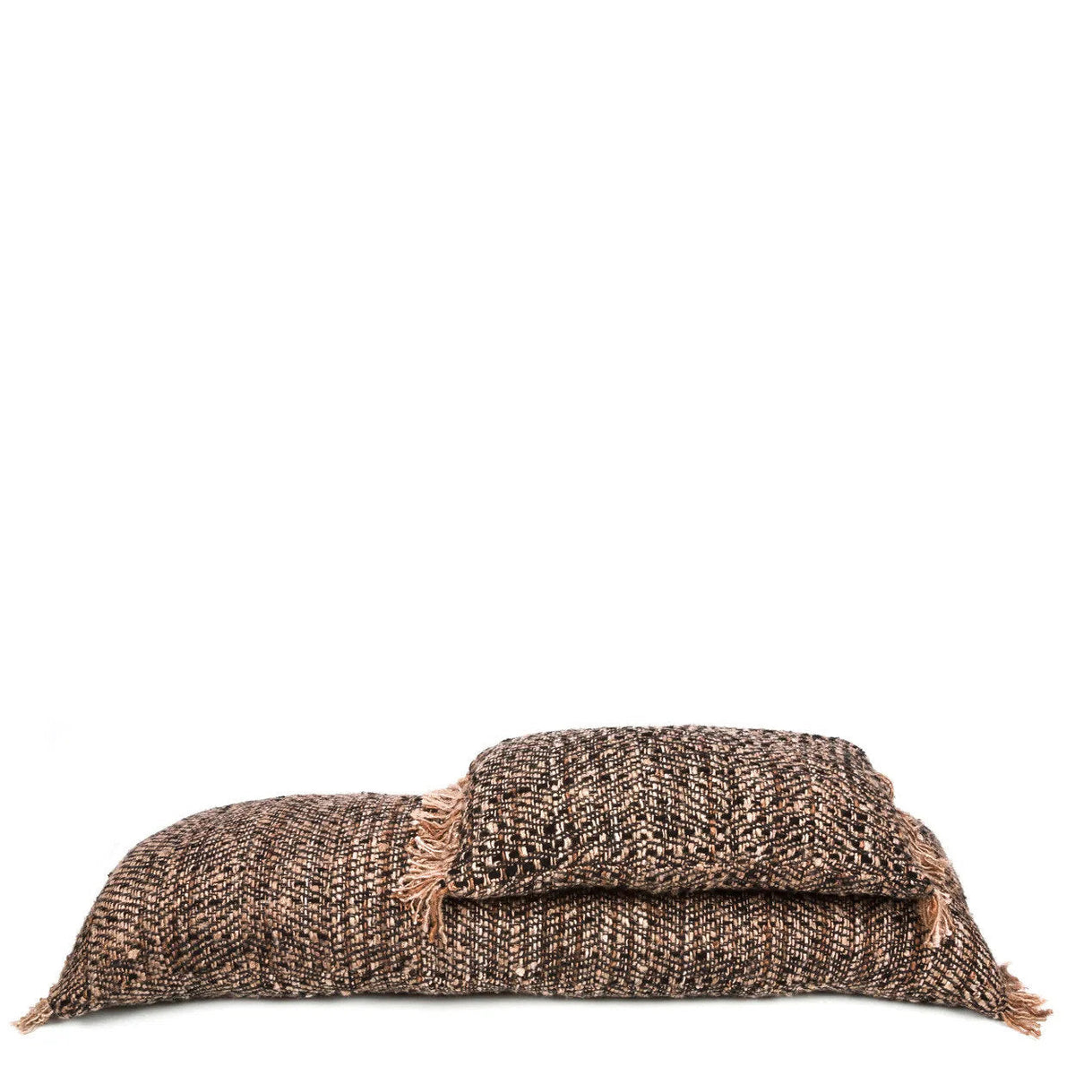 Kussenhoes katoen Oh My Gee, boho, zwart koper, 50 x 30 cm, voor woonkamer en slaapkamer