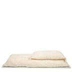 Kussenhoes katoen boho Oh My Gee crème met franjes 30 x 50 cm, voor woonkamer en slaapkamer