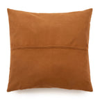 Kussenhoes leer kalfsleer met vier panelen camel 60 x 60 cm, woonkamer en slaapkamer