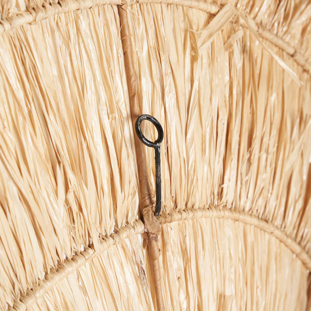 Wanddecoratie sisal Sehseh naturel Ø 85 cm, handgemaakt, voor woonkamer, slaapkamer en hal
