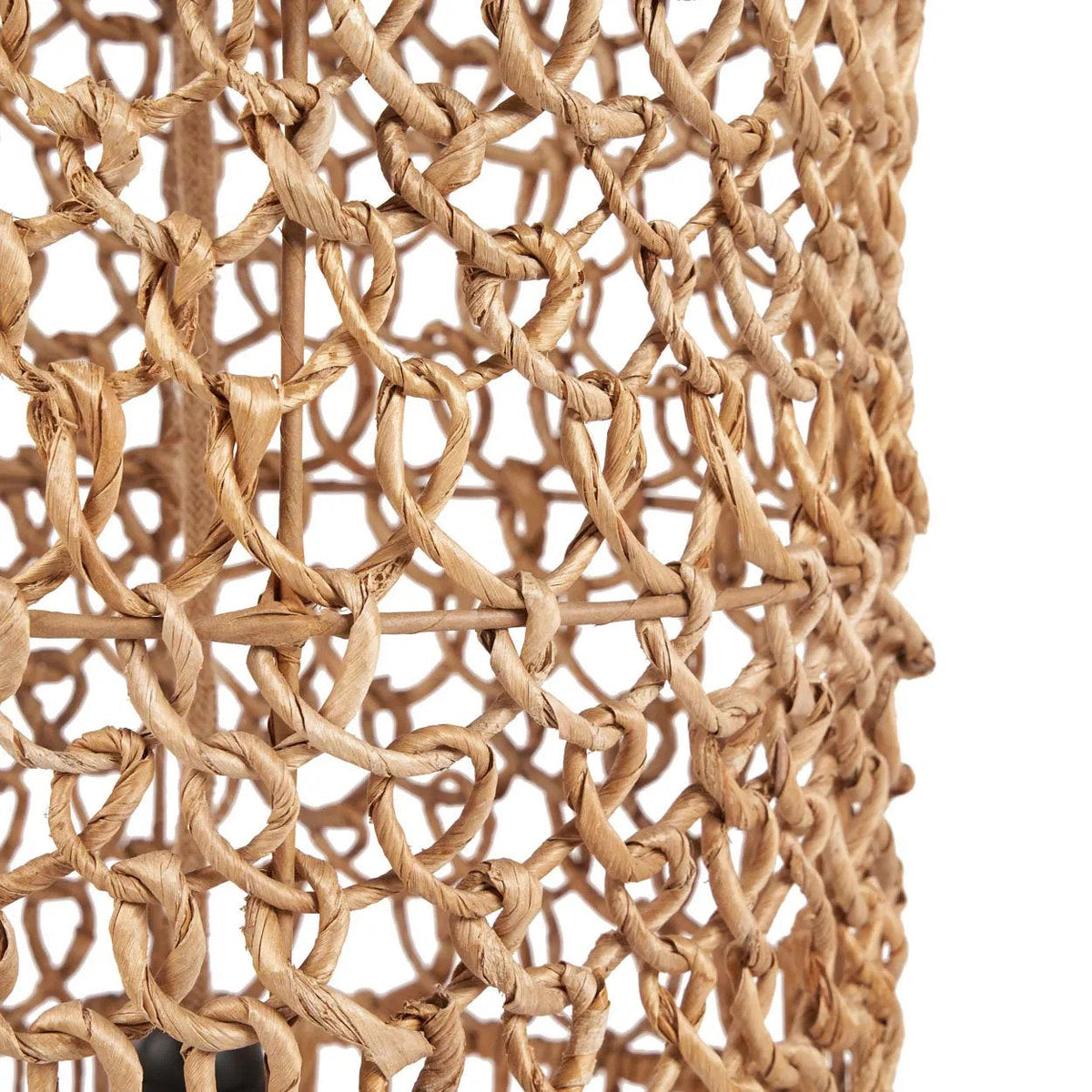 Hanglamp bananenblad handgemaakt Takuhanki naturel Ø 32 x 67 cm, voor eetkamer, slaapkamer en woonkamer
