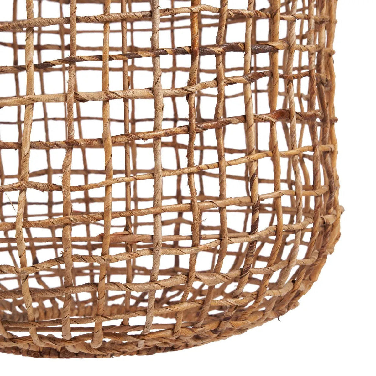 Hanglamp bananenblad handgeweven Kuso XL, naturel – Ø 50 x 92 cm, woonkamer en eetkamer
