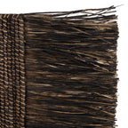Wanddecoratie zeegras handgeweven Dada zwart – 74 x 87 cm, voor woonkamer, slaapkamer of hal
