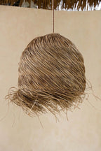 Hanglamp gras handgevlochten Wicked naturel 50 x 50 x 50 cm, boho voor slaapkamer en woonkamer