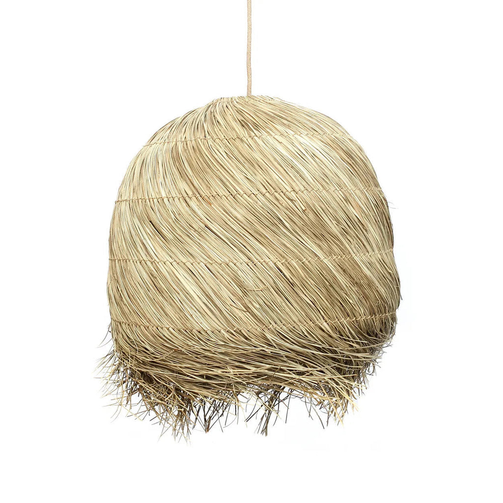 Hanglamp gras handgevlochten Wicked naturel 50 x 50 x 50 cm, boho voor slaapkamer en woonkamer