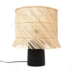 Tafellampvoet terracotta mat zwart met E27-fitting en kabel, Ø 16 cm, hoogte 34 cm voor salontafel of nachtkastje