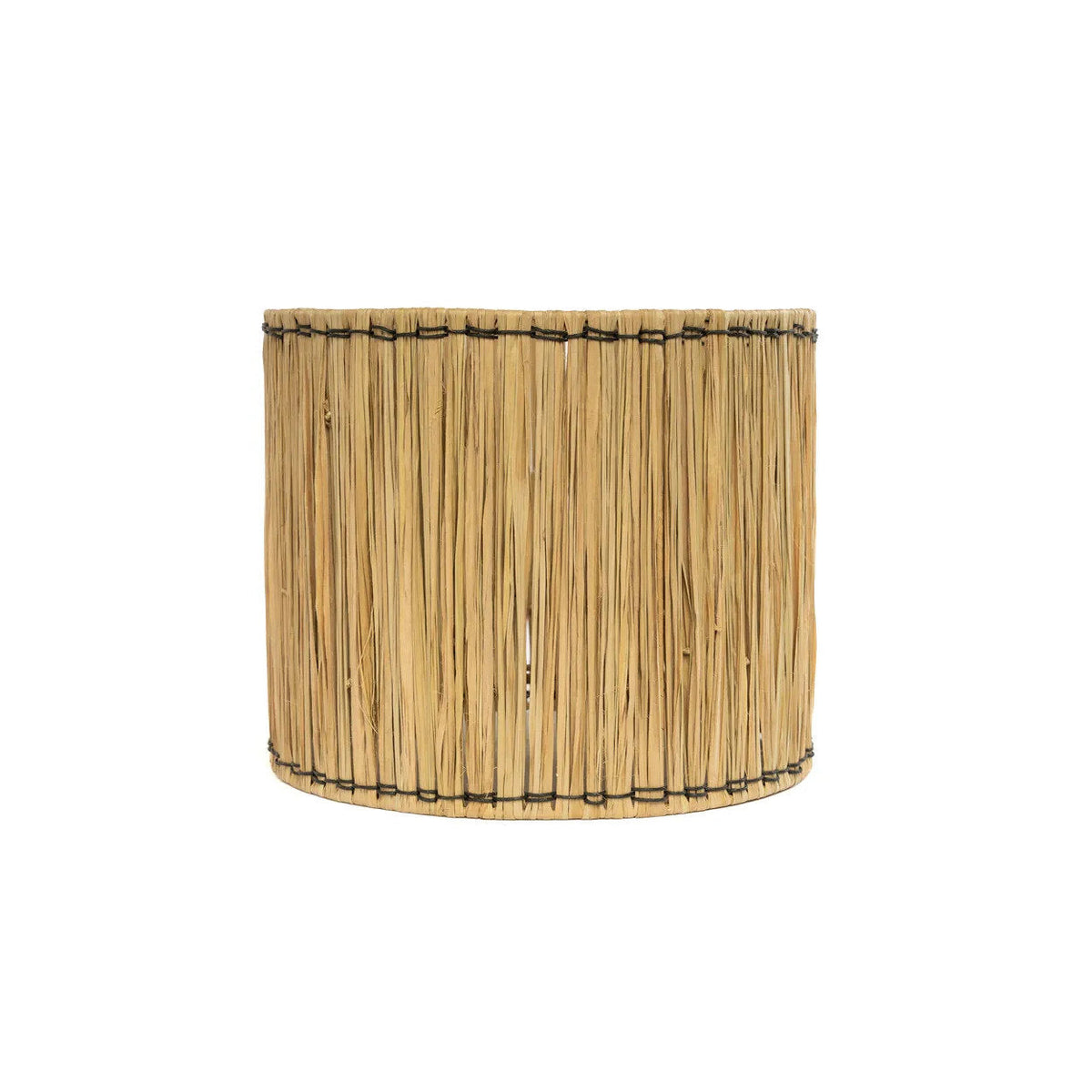 Tafellamp Molokai terracotta en gras, wit naturel – Ø 30 x 51 cm, voor nachtkastje, woonkamer of hal