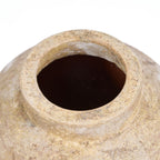 Vaas terracotta Clay Echo crème handgemaakt, medium – 20 x 20 x 30 cm voor bloemen en takken