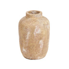 Vaas terracotta Clay Echo crème handgemaakt, medium – 20 x 20 x 30 cm voor bloemen en takken