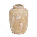 Vaas terracotta Clay Echo crème handgemaakt, medium – 20 x 20 x 30 cm voor bloemen en takken