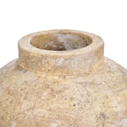Vaas terracotta Clay Echo crème handgemaakt, medium – 20 x 20 x 30 cm voor bloemen en takken