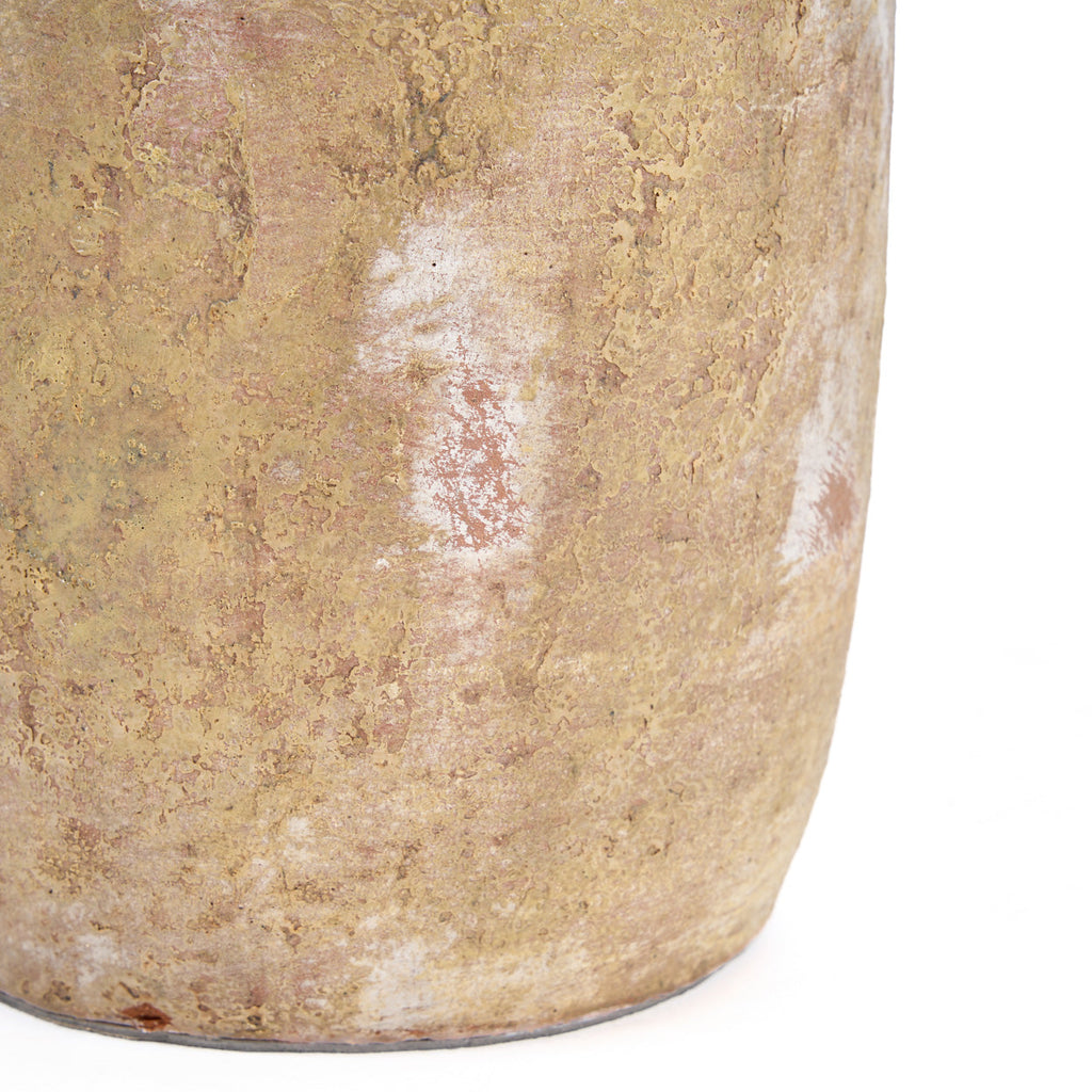 Vaas terracotta Clay Echo crème handgemaakt, medium – 20 x 20 x 30 cm voor bloemen en takken