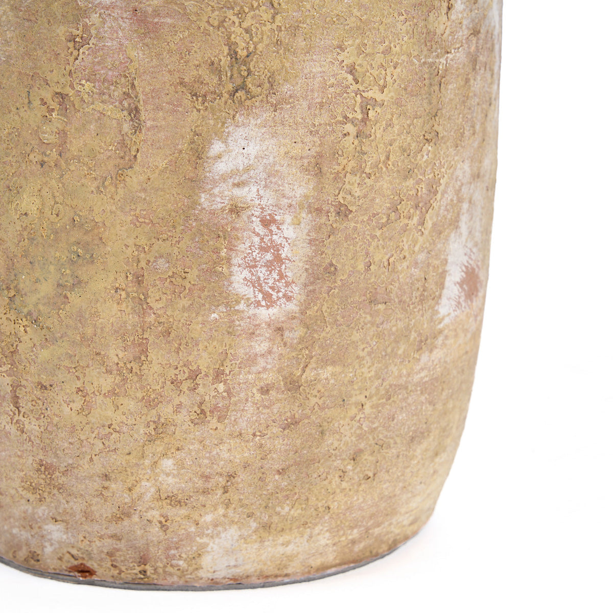 Vaas terracotta Clay Echo crème handgemaakt, medium – 20 x 20 x 30 cm voor bloemen en takken