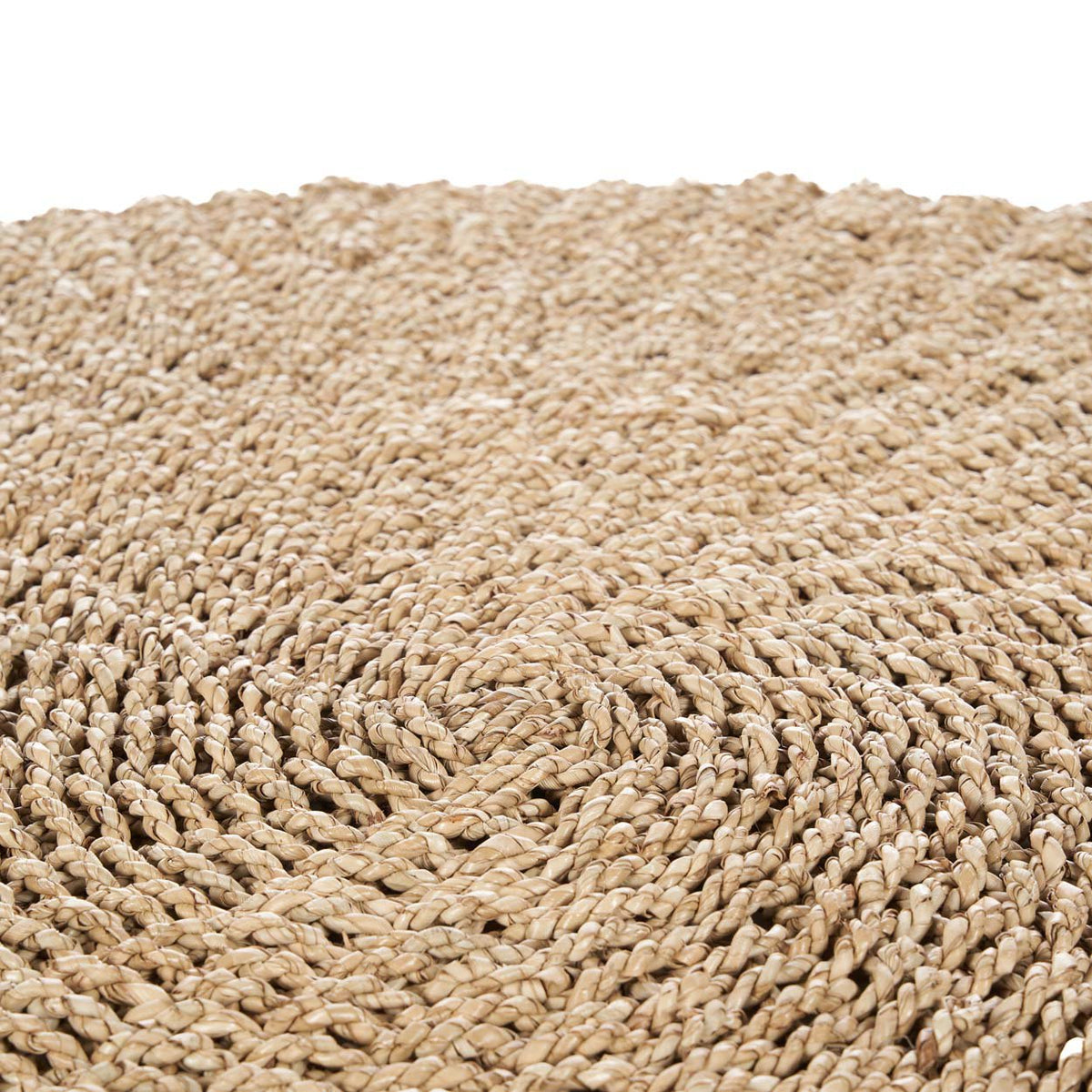 Vloerkleed rond sisal Sizali naturel Ø 100 cm, handgemaakt voor woonkamer of slaapkamer