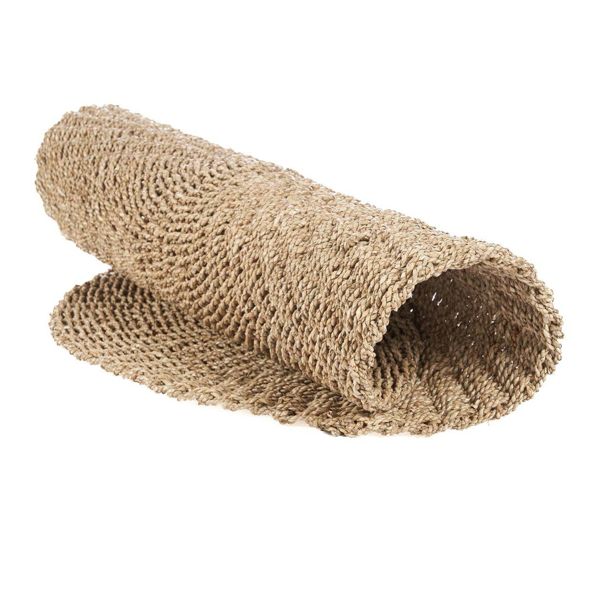 Vloerkleed rond sisal Sizali naturel Ø 100 cm, handgemaakt voor woonkamer of slaapkamer