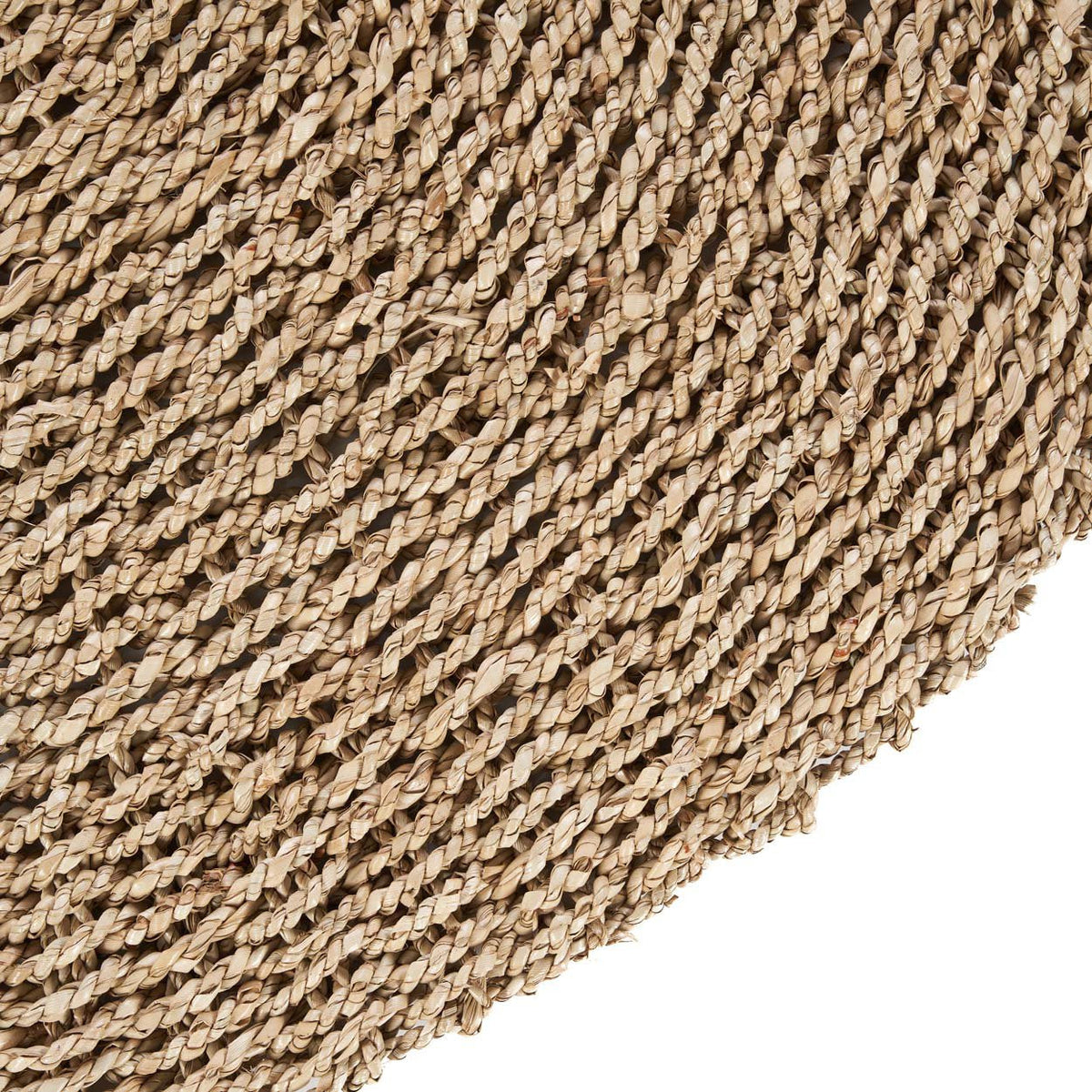 Vloerkleed rond sisal Sizali naturel Ø 100 cm, handgemaakt voor woonkamer of slaapkamer