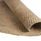 Vloerkleed rond sisal handgeweven naturel Ø 200 cm voor woonkamer