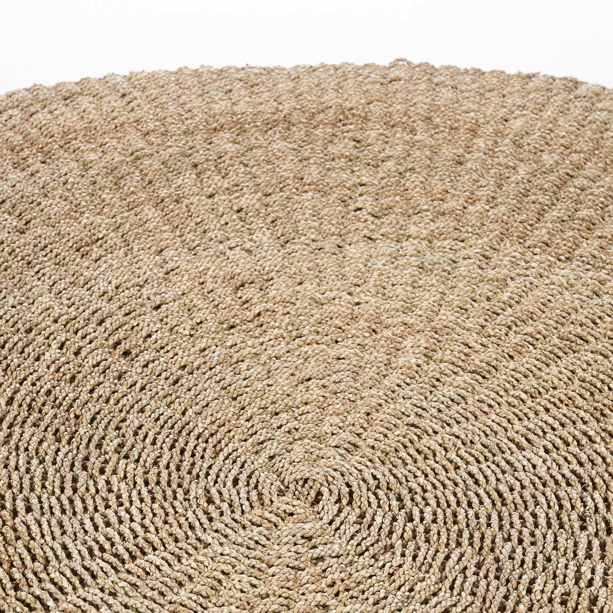Vloerkleed rond sisal handgeweven naturel Ø 200 cm voor woonkamer