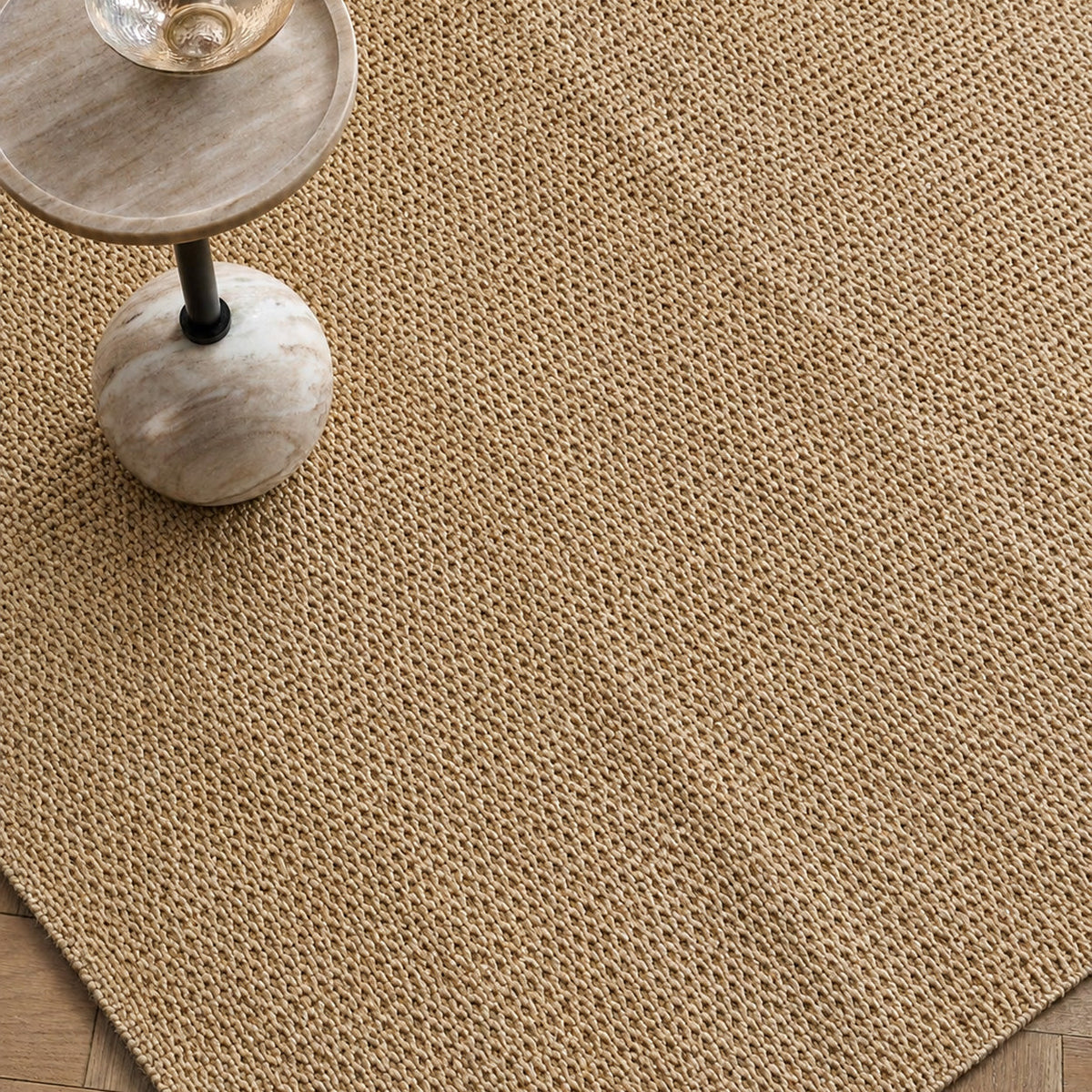 Vloerkleed sisal Sizali naturel 240 x 180 cm, handgeweven voor woonkamer