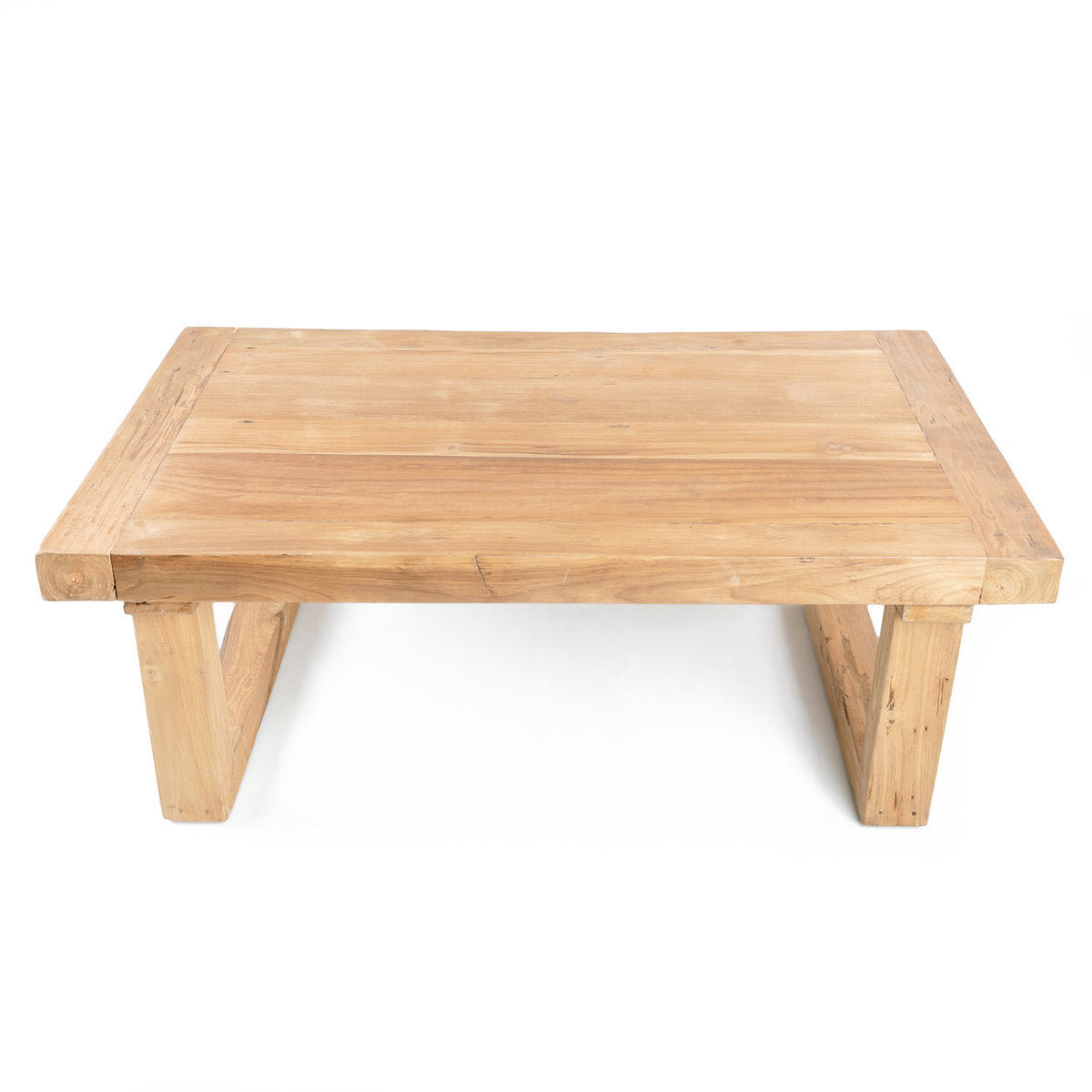 Salontafel gerecycled teakhout naturel 110 x 70 x 40 cm, voor de woonkamer